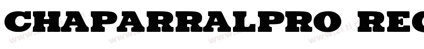 chaparralpro regular字体转换